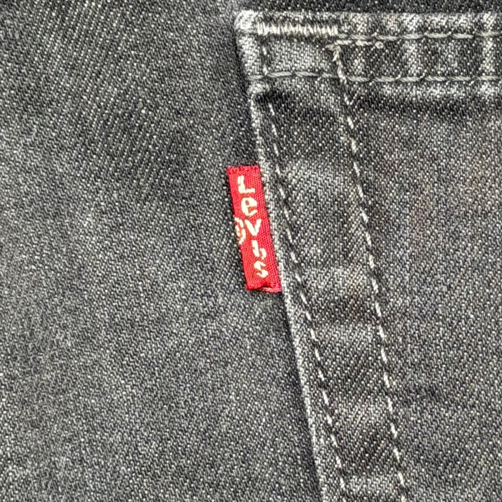 Levi's 559 Relaxed Straight Jeans Mens 38x32 Black Faded Black Denim 0626-0466 - Picture 12 of 13